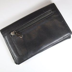 Danier Women's Black Leather Wallet Clutch